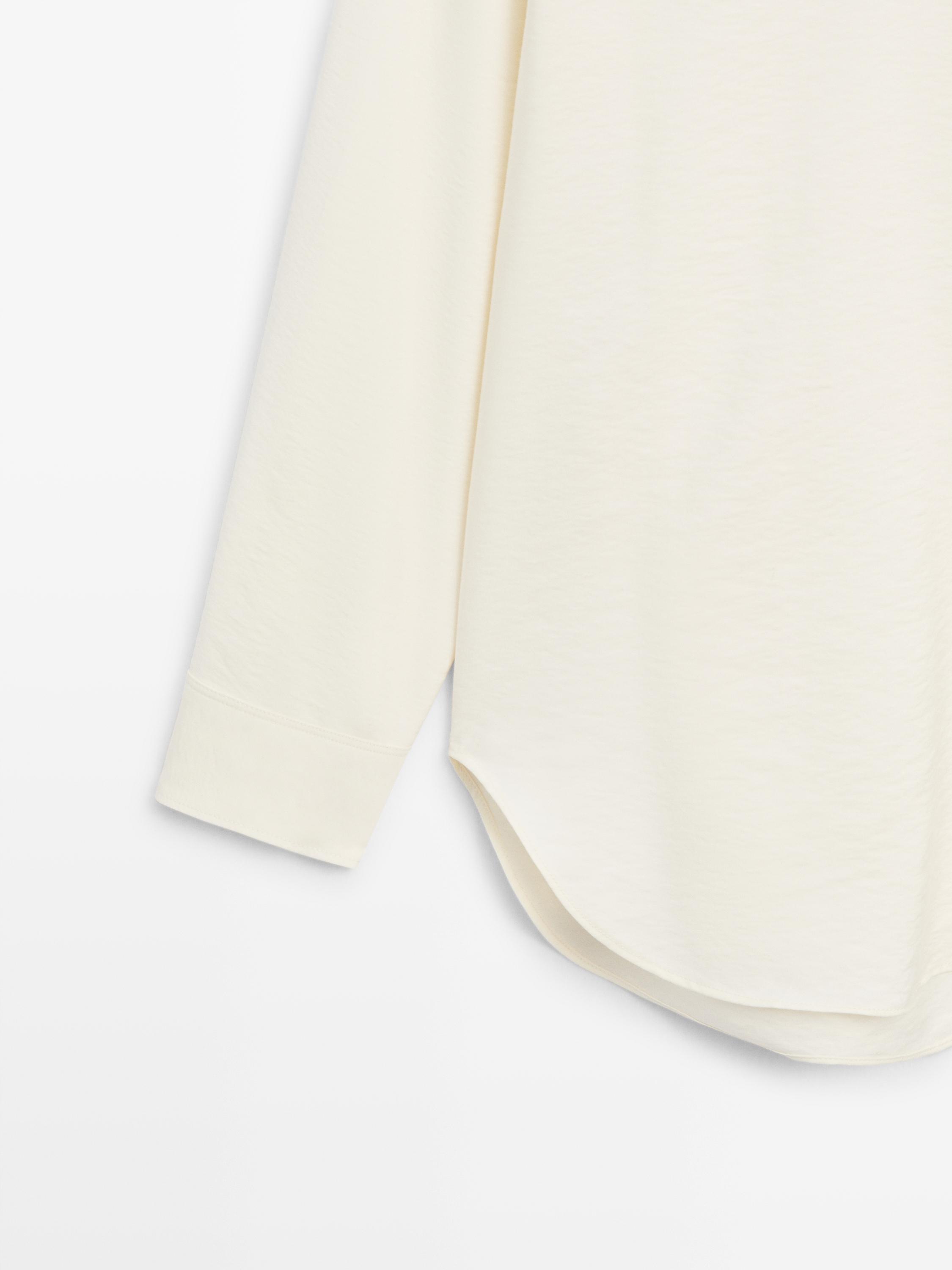 Chemisier oversize à manches longues